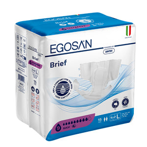 EGOSAN Adult All-in-One Diaper Large 9 Drop Pack of 15
