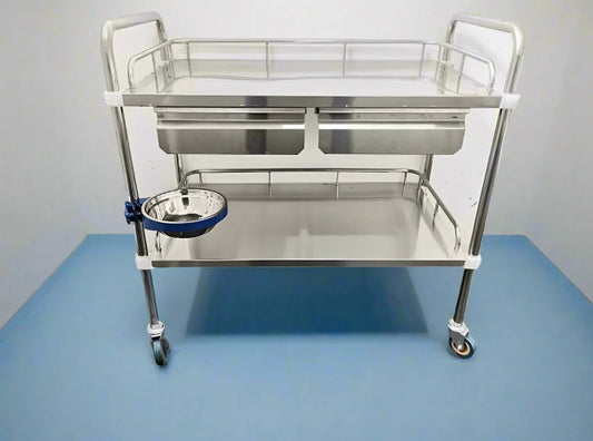 2 Drawer Medical Trolley