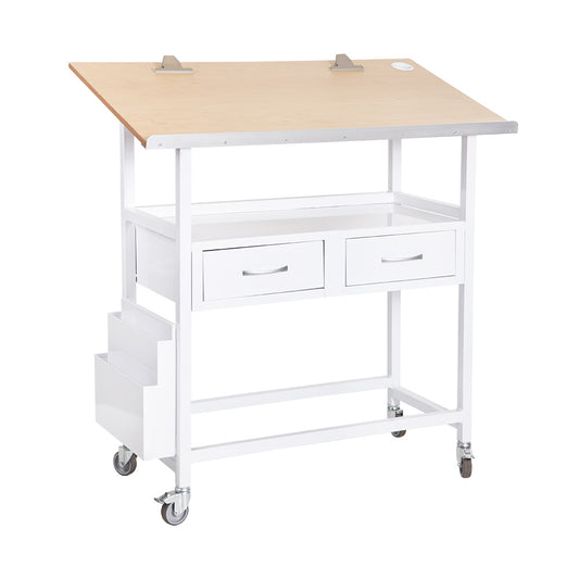 ICU BED END TROLLEY - 2 DRAWER