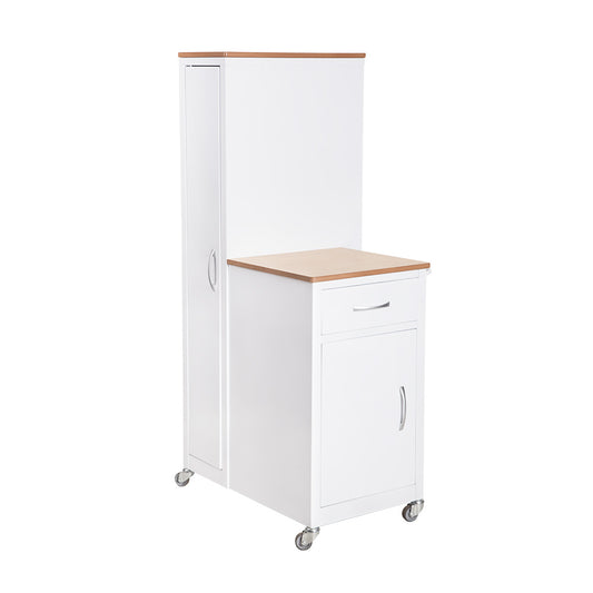 COMBINATION BEDSIDE LOCKER - TALL (wood top)