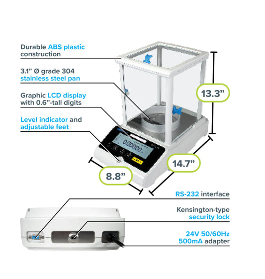 Solis Analytical Balance (with external calibration)