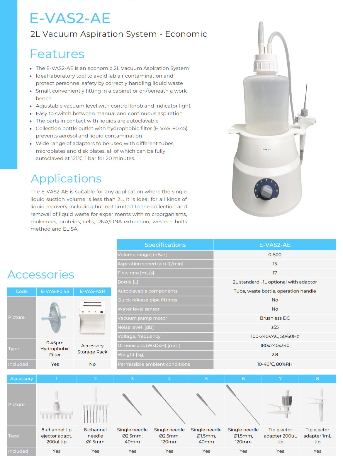 Vacuum Aspiration System (E-VAS2-AE)