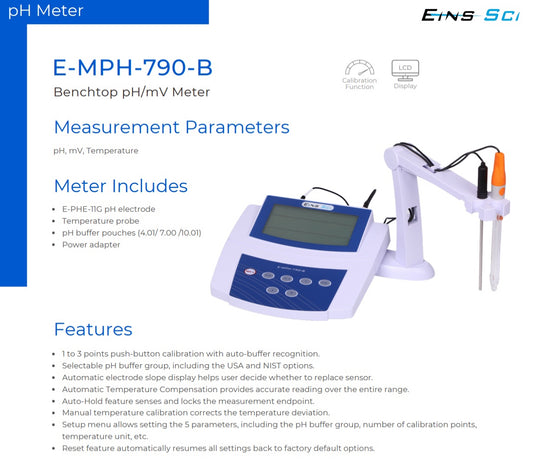 pH Meter (E-MPH-790-B)