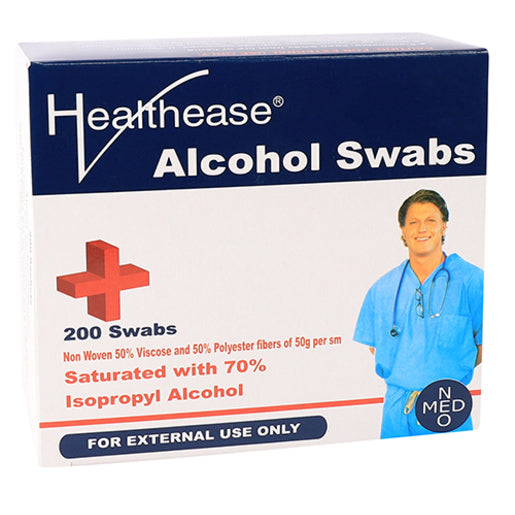 ALCOHOL SWABS HEALTHEASE 200