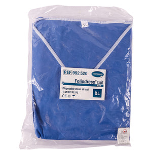 DISPOSABLE SCRUB SUIT BLUE