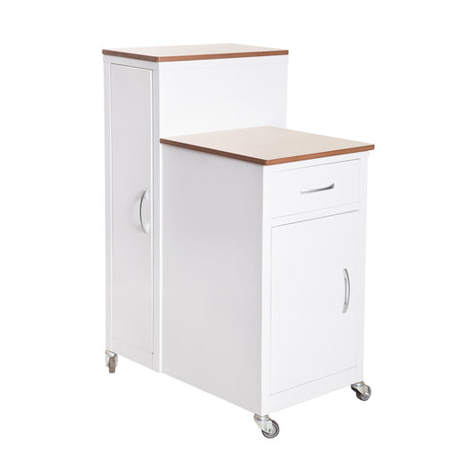 COMBINATION BEDSIDE LOCKER - SHORT (wood top)