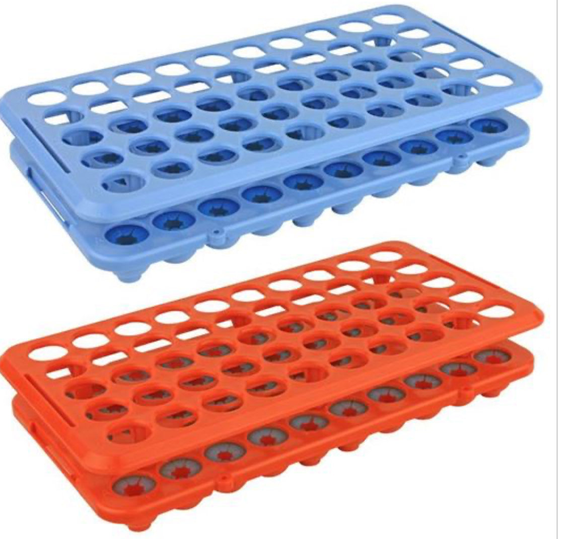 Rack Multi Purpose 50 Place 18mm Tubes Orange-Grip