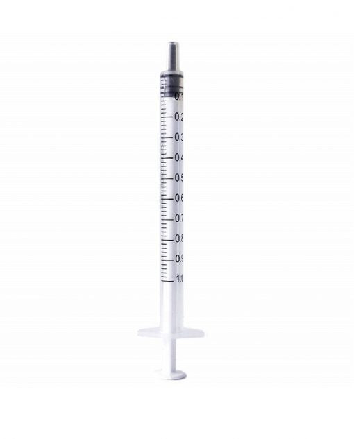SYRINGE 1ML LUER LOCK x 100