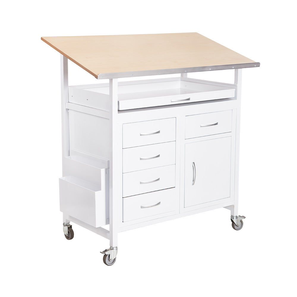 ICU BED END TROLLEY