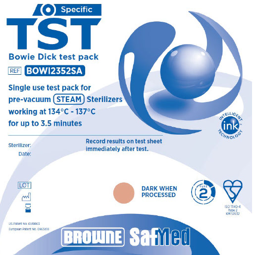 BOWIE-DICK TEST PACK (BOX OF 20)