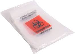 Biohazard Specimen Bags 225x150x200mm Double Pouch