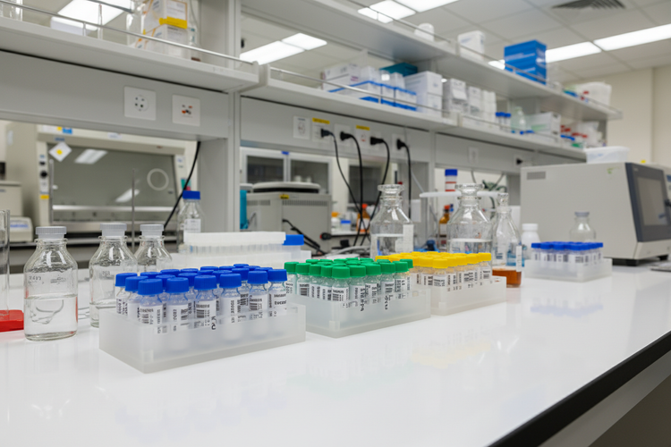 Sample containers & storage (vials, cryovials, racks)