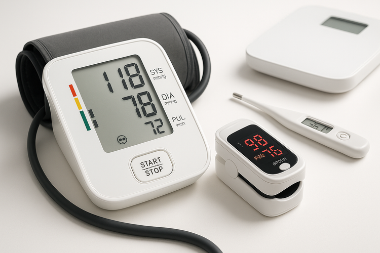 Monitoring devices (BP monitors, pulse oximeters)