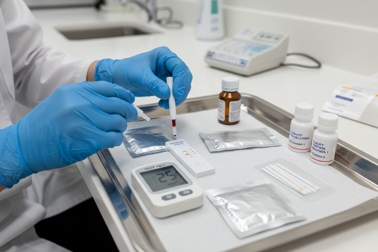 Point-of-Care Testing (blood glucose, strips, rapid tests)
