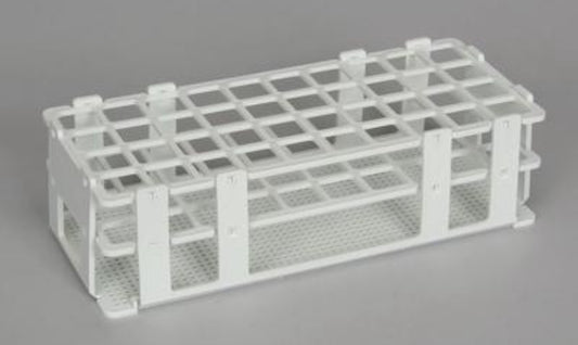 Test Tube Rack 44 Pl PP White 15-18mm