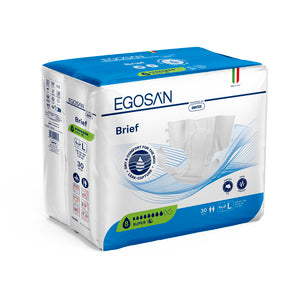 EGOSAN 8 Drop Brief Vitasoft Large Super Pack of 30