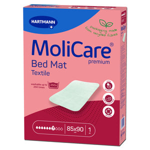 MOLICARE Bed Mat Textile 7 Drop 85×90cm Pack of 30