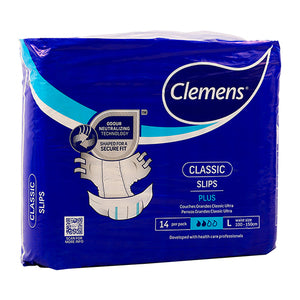 CLEMENS Plus Adult Nappies Large Pack of 14