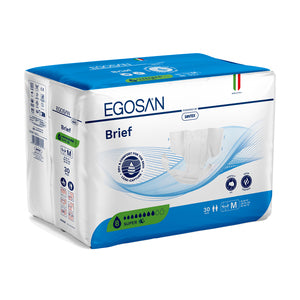 EGOSAN 8 Drop Brief Vitasoft Medium Super Pack of 30