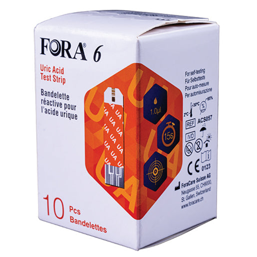 FORA 6 URIC ACID STRIPS 10