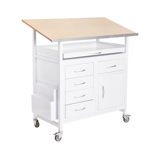 ICU BED END TROLLEY