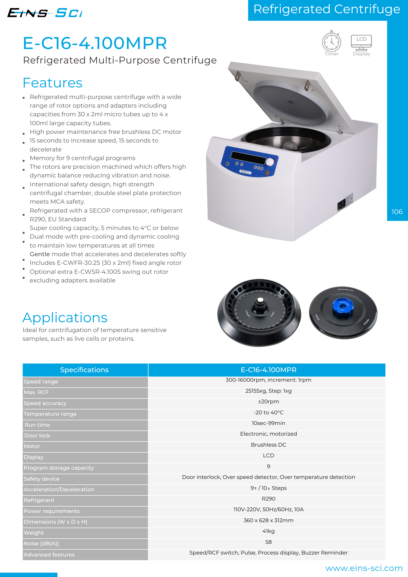 Centrifuges (Multi-Purpose) (*E-C16-4.100MPR)