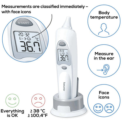 FT 58 Ear thermometer - with prot. caps